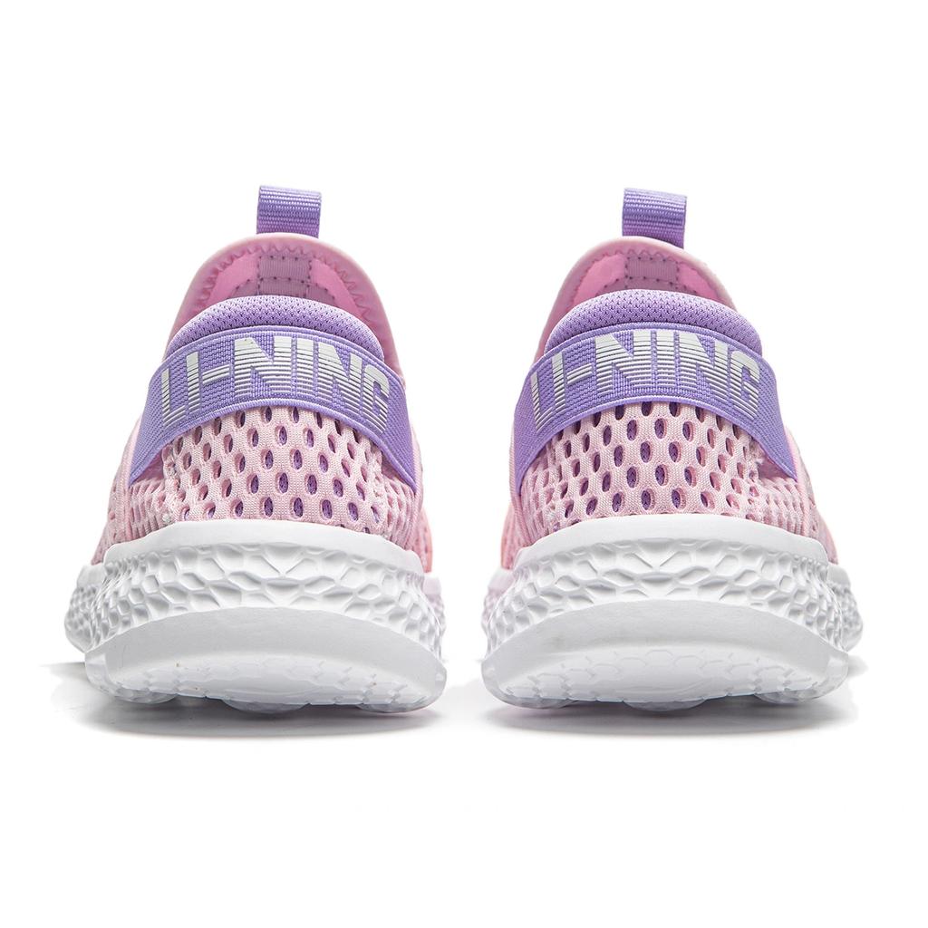 Li Ning Comfortable Casual Versatile Low-Top Kids Casual Shoes Men sneaker Pink YKCU088-22