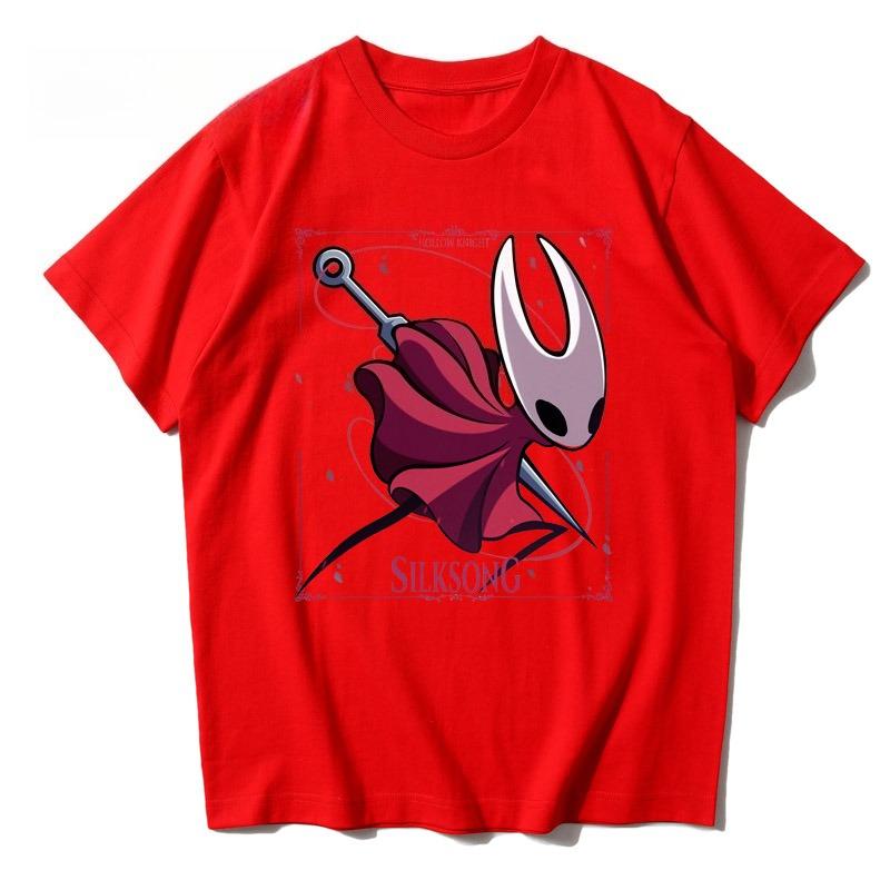 

2025 Лето Hollow Knight Silksong Футболка с коротким рукавом Игровая атрибутика Хлопок Графика Шмель Винтажные футболки Унисекс Топы Футболки 4XL