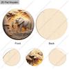 2D Flat Hanging Decorative Signs, Interior Wall or Door Decoration, Garden Decoration, Elephant Pattern, Interesting Gifts for Family and Friends