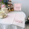 16-Pack 3-Ply Pink Team Bride Golden Foil Napkins for Wedding, Disposable Paper Napkins for Hotel, Restaurant, Party Decorations