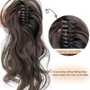 Synthetic Claw Clip Ponytail Hair Extensions Short Curly Natural Tail False Hair For Women Horse Tail Highlights Hair Claw