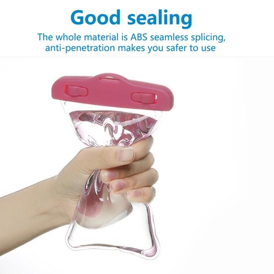 1 Set Phone Dry Bag Touchscreen Anti-scratch Waterproof Shockproof PVC Beach Camping Waterproof Phone Bag Water Sports