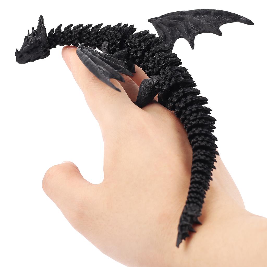 3D Printed Ancient Dragon, Cool Decoration, Simulated Dragon Model Figurine, Movable Joints, Office Decompression Toy