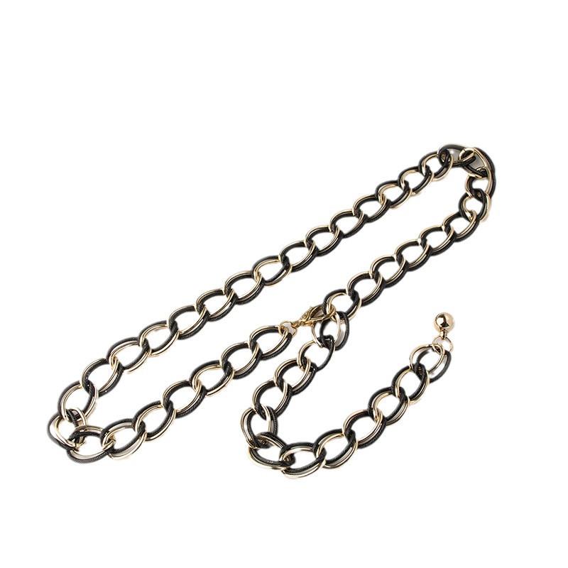 New Women's Double Chain Casual Versatile Waist Chain Metal Fashion Young Street Women's Waist Chain