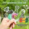 Pressed Flower Bookmark 20Pcs Transparent Dried Bookmarks Handmade Clear Flowers Kit Wishing Bottle Stickers for DIY Floral Page Clips And Leaf Craft