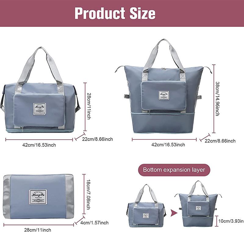 Buy Large Capacity Folding Travel Bag WaterProof Handbags Dry and Wet