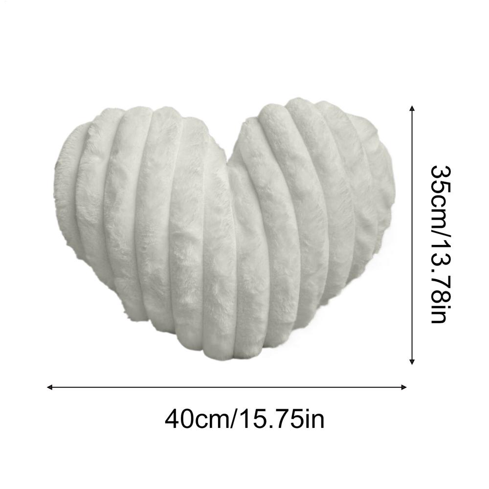 Heart Throw Pillow Stuffed Plush Toys Soft Cartoon Dolls Home Decor Comfortable Funny Gift Birthday Present Home Decor