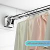Retractable No-Drill Balcony Clothes Drying Rod, 304 Stainless Steel Hanger for Home Use