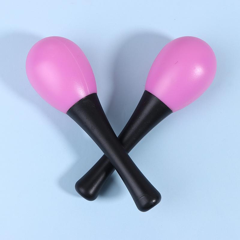 2 szt. Plastikowe Marakasy Młotek Piaskowy Grzechotka Wstrząsarka Instrumenty Muzyczne Perkusyjne Zabawki Do Szkoły Wydarzenie Perkusyjne