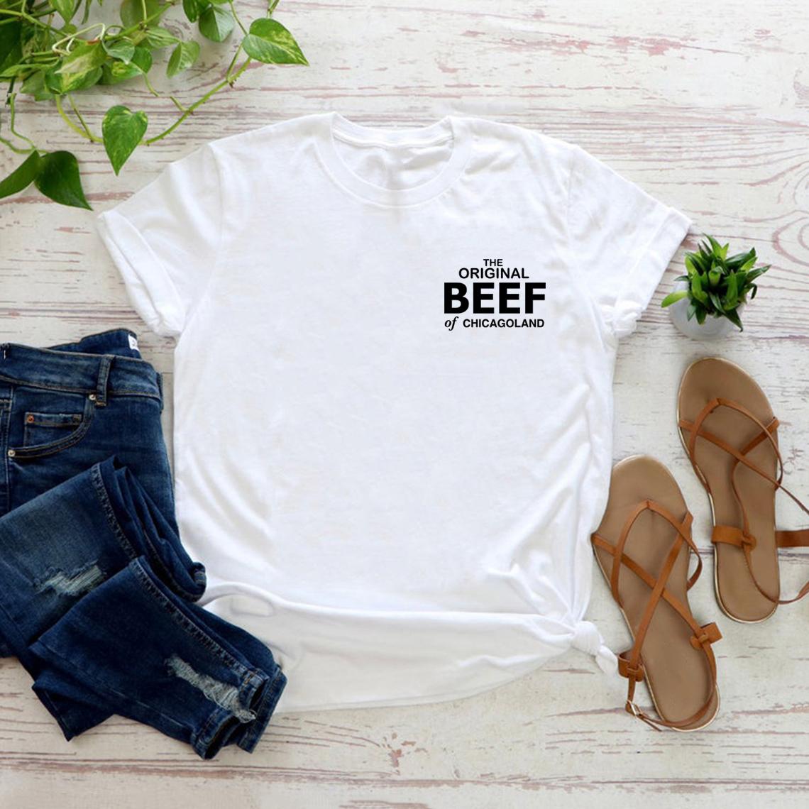 

Оригінальна футболка Beef of Chicagoland Подарунок з телешоу Ведмідь Річі Кармі Футболка з коротким рукавом Унісекс Графічні футболки Вуличний одяг Топи L білий