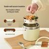 Portable 1.2L Vacuum Insulated Lunch Pot with Folding Spoon