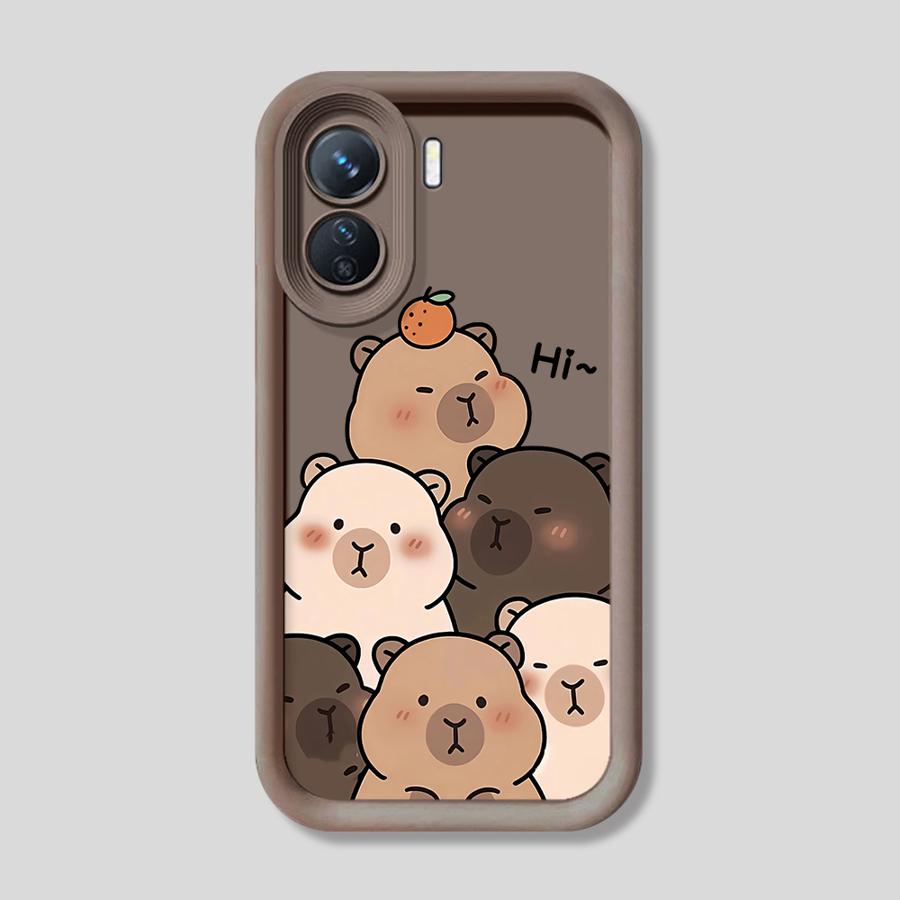 Soft Cover Phone Case for Xiaomi Redmi 12C 14C 10C 13C 9C 9T 10A 9A A2 A1 + A3 Cartoon Cute Capybara
