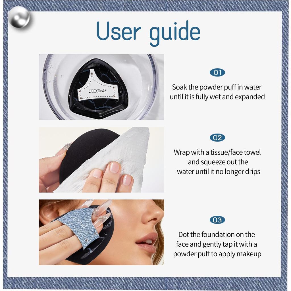 GECOMO Makeup Sponge Puff - Hot Selling New Makeup Cotton Puff For Flawless Application And Blending