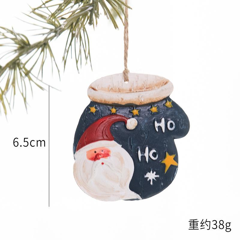 Christmas Resin Tree Decorations Santa Snowman Angel Pendant Ornament DIY Kids Toys Noel Navidad Kerst 2025