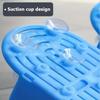 Massage Foot Scrub Slippers, Suction Cup & Hollow Design, Soft Bristles + Foot File, Exfoliating & Anti - Slip for Bathroom