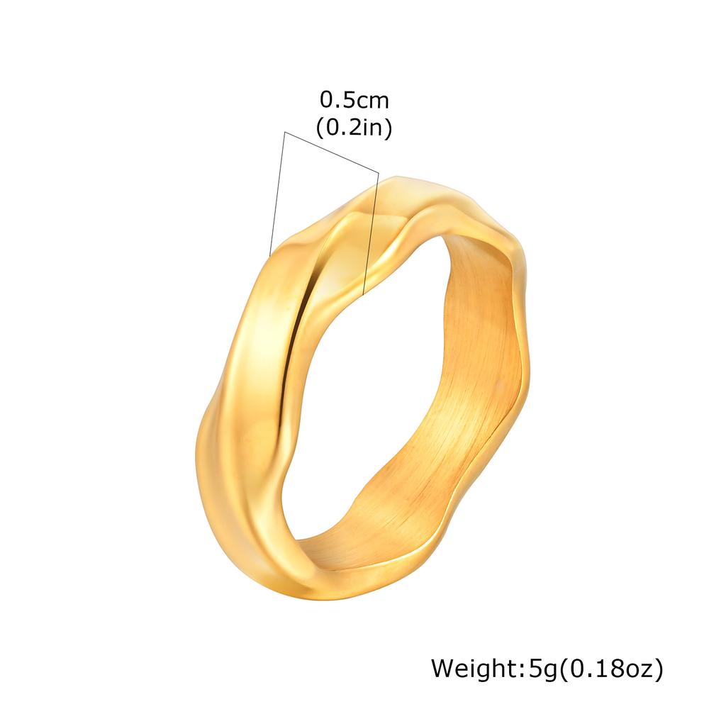 Klassieke Mobius Roestvrijstalen Ringen voor Mannen, Gedraaid Patroon Vingerband Ringen, Eeuwige Liefde Retro Sieraden Bruiloft Verloving