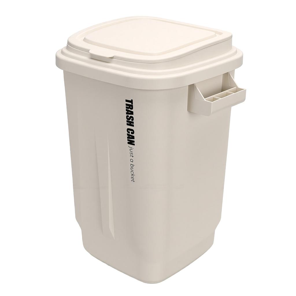 73L Trash Can with Lid Large Capacity Waste Bin with Handles Storage for Kitchen Bathroom