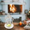 Handmade Christmas Religious Pendant DIY Wooden Chip  Ornaments  Birthday Flowers