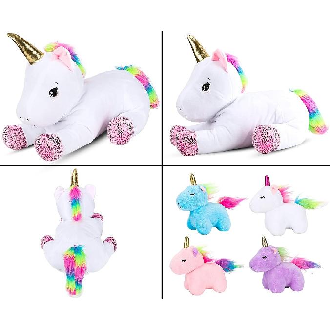 16inch Unicorn Stuffed Animals PlaySet- Unicorn Doll Toy Gifts for Girls - Stuffed Mommy Unicorn with 4 Baby Plush Unicorns