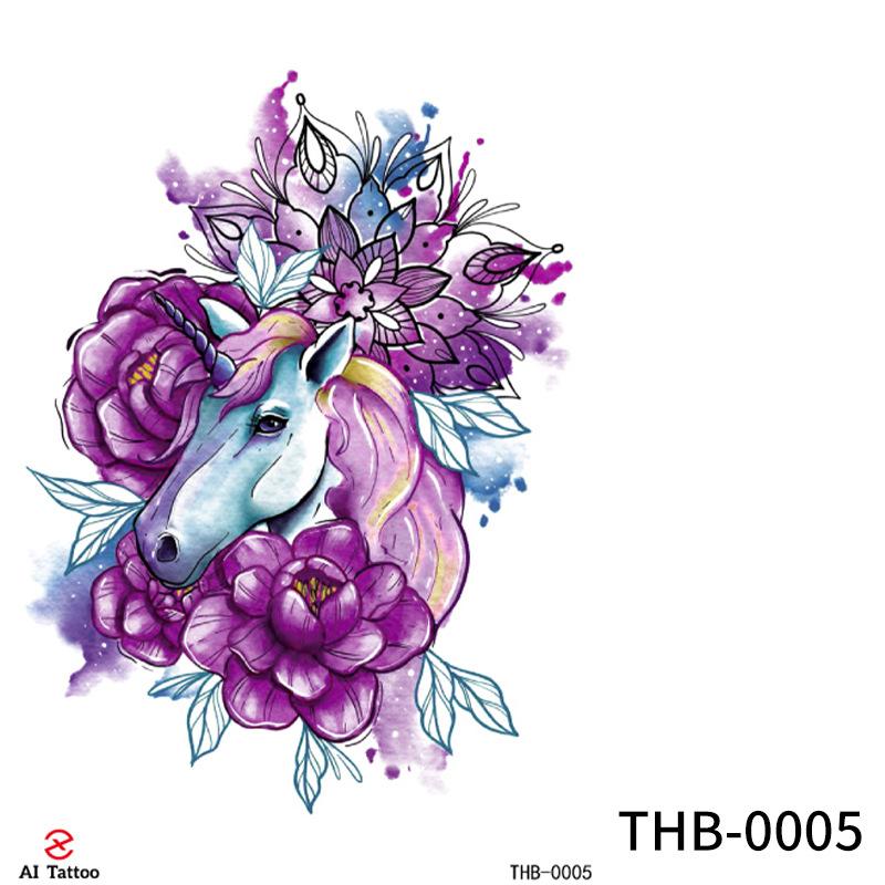 Beauty Sticker Half Arm Tattoo Sticker Waterproof Animal Small Fresh Tattoo Sticker