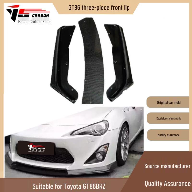 2013-2019 Toyota GT86 BRZ Three-Piece Front Lip Spoiler