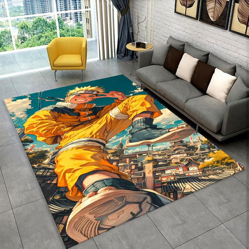 Anime N-Naruto Cartoon Itachi Carpet Rug for Playroom Bedroom Living Room Sofa Home Decor,kid Area Rug Non-slip Floor Mat Gift