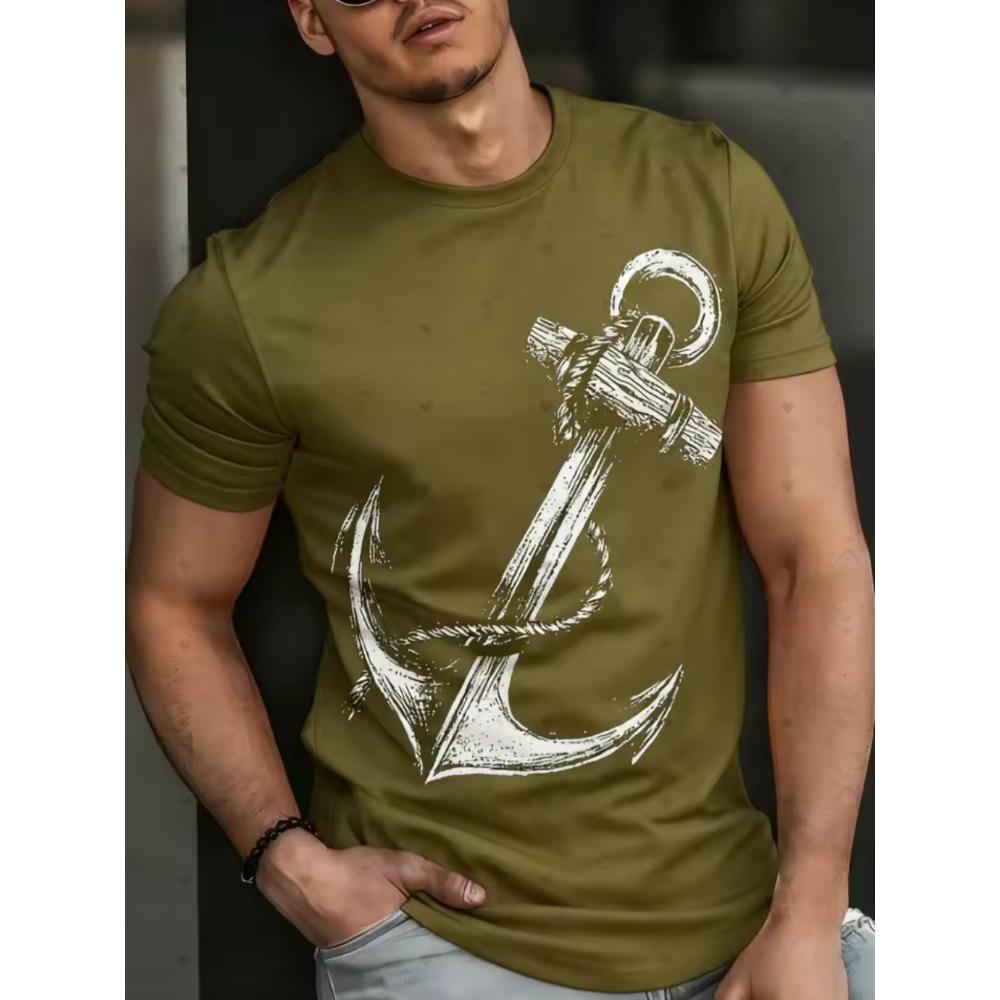 New Fashion Men's Short Sleeve 3D Printing T-shirt Street Style Large Size Loose Casual T-Shirt