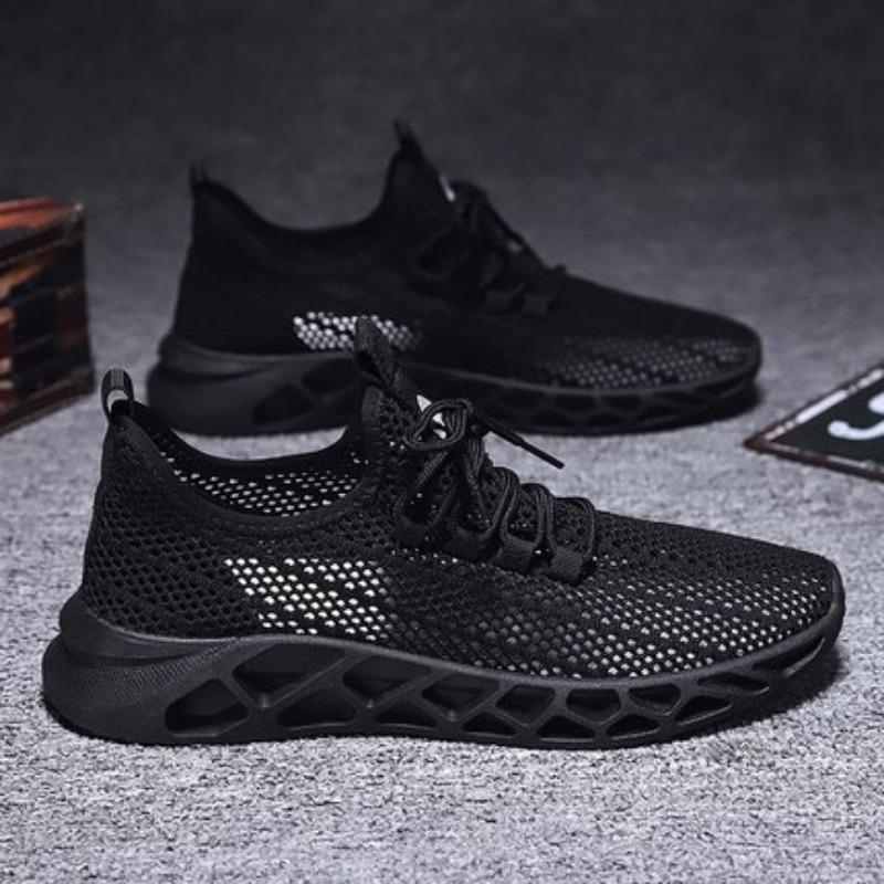 Men's Summer Mesh Shoes New Mesh Hollow Casual Running Shoes Breathable Thin Men's Casual Shoes