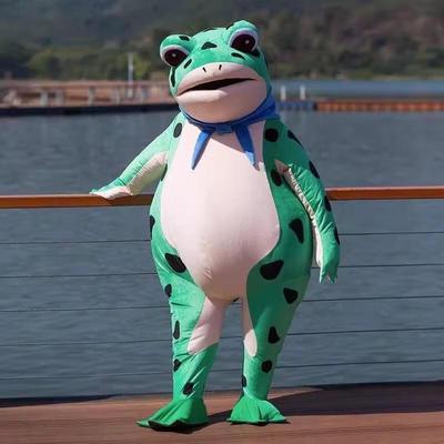 Inflatable Green Frog Mascot Costume