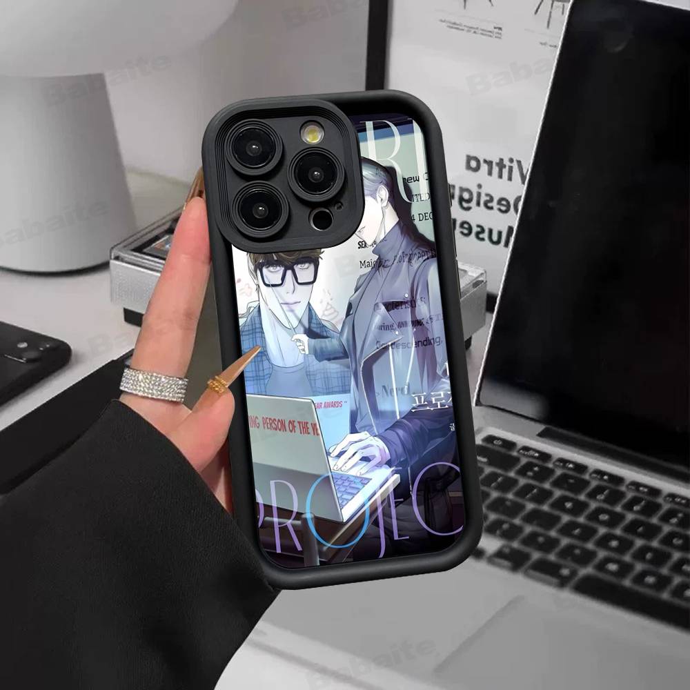 Nerd Project bl Anime For iPhone 17 Pro Max 16 15 14 13 12 11 Plus Black Soft Phone Cover