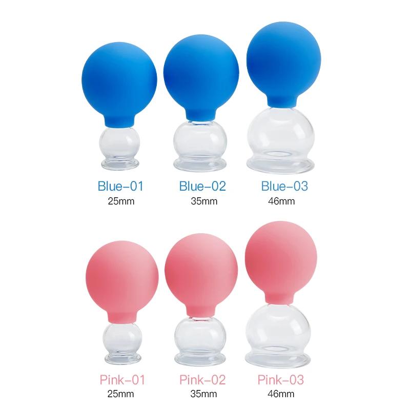 1Piece Silicone Vacuum Facial Cupping Pumping Type Dampness Tightening Face Dialing Tendon Plucking Cupping Scraping