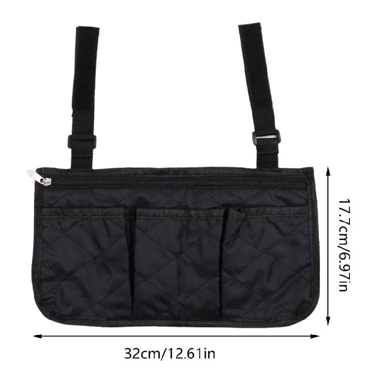 Multipurpose Wheelchair Side Storage Bag for Daily Use Waterproof and Sturdy Oxford Cloth Hanging Pack Household