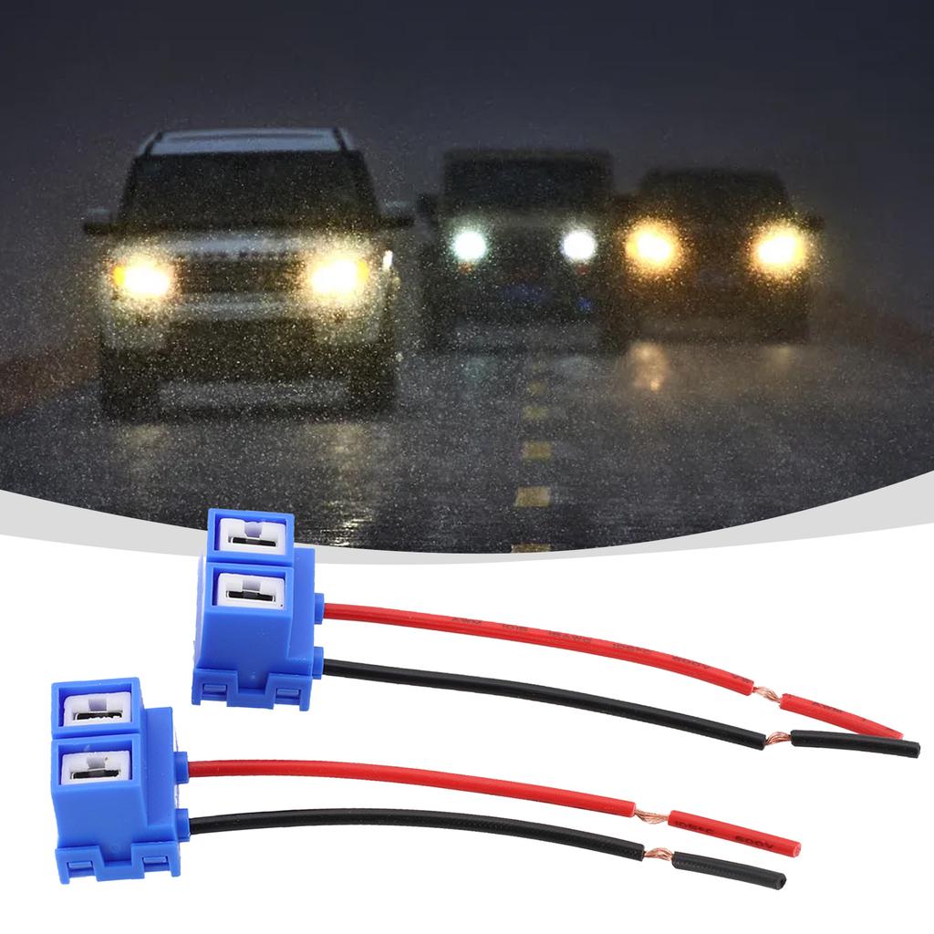 2 Pieces Auto Car Bulb Sockets H Connector H7 Socket