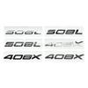 3D ABS Heckklappen Buchstaben Emblem Abzeichen Aufkleber für neuen Peugeot 408X 508 508L Heckklappen Modifikations Aufkleber