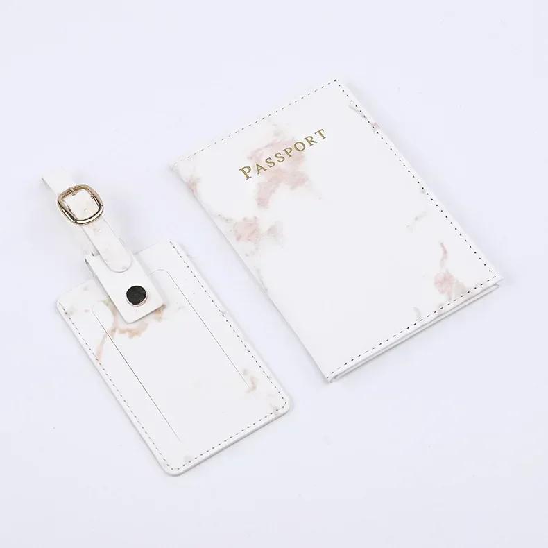 Travel Passport Cover Luggage Tag Set Women ID Card Passport Holder Cover Case Credit Card Holder Ticket Clip Travel Accessories