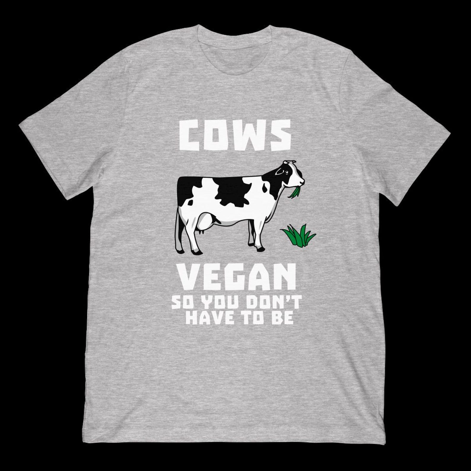 Cow Vegan T-Shirt | Funny Meat Lover Joke Gift 2XL