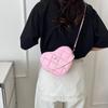 2025 Spring/Summer Lolita Mini Heart-Shaped Quilted Crossbody Bag