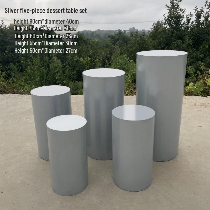 Cylindryczny Stół Weselny na Desery Stojak na Tort Wystawa na Imprezy