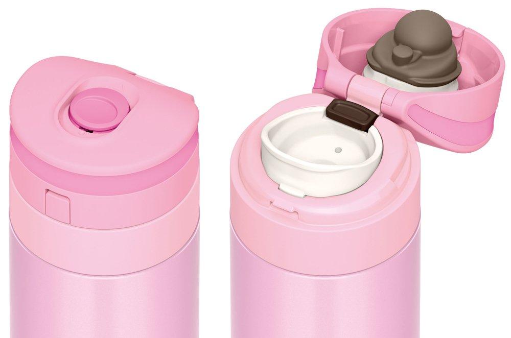 Thermos Water Bottle Vacuum Insulated Mobile Mug 350ml Pearl Pink PRP JNS-351
