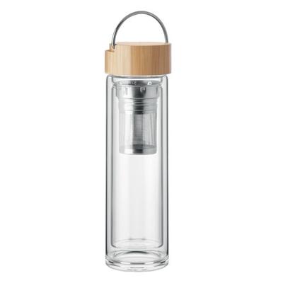 Batami Cam Çift Duvar 400ml Su Şişesi