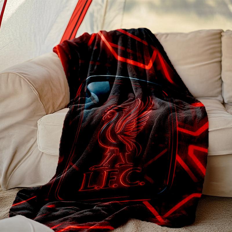 1pc Snug Liverpool FC Blanket, Lightweight & Durable Print Blanket, Perfect for Home, Couch, Bed, Picnic, Travel, Office