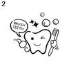 Cartoon Tandenpoetsen Je Tanden Doucheruimte Vinyl Sticker Muurschilderingen Muurdecoratie