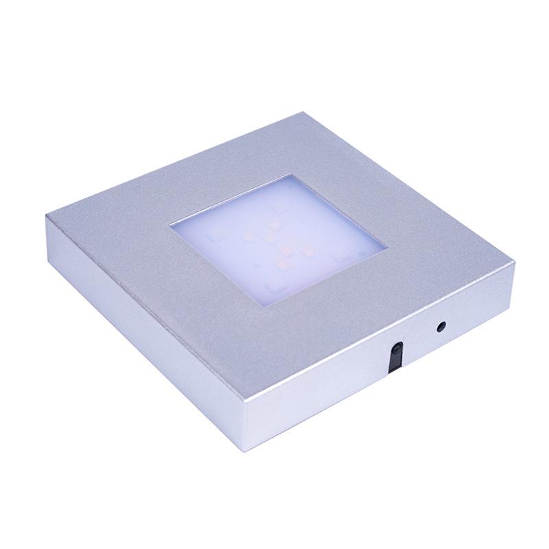 ABS 11x11 LED Crystal Lamp Holder, Multi-Mode Colorful Lighting with Warm White and White Light, Luminous Craft Base