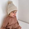 Windproof Baby Knitted Hat Solid Color Pullover Hat New Warm Beanies Cap  Infant
