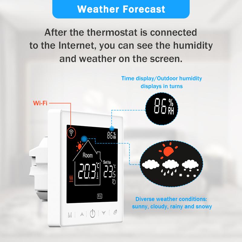 Tuya Smart Home Wifi Heating Thermostat Floor Heating Water Gas Boiler Temperature Thermoregulator Google Home Alexa Alice7