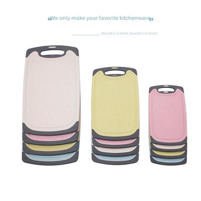 Wheat Straw Plastic Thick Cutting Board for Home and Baby Food Prep