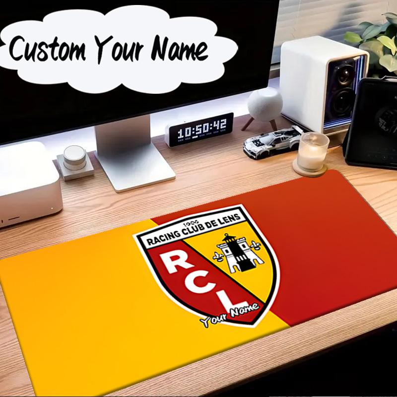 Custom Name Mouse pad Racing Club Lens Crest Mouse Pad Desk Mat, Non-Slip Rubber Backer Pad For Computer Notebook Gaming Mouse Pad Birthday Gift