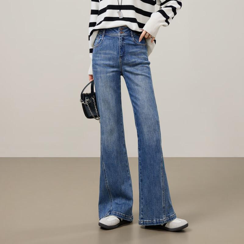 

Yiyang Women s 2025 Autumn Retro Slimming Flare Jeans 30