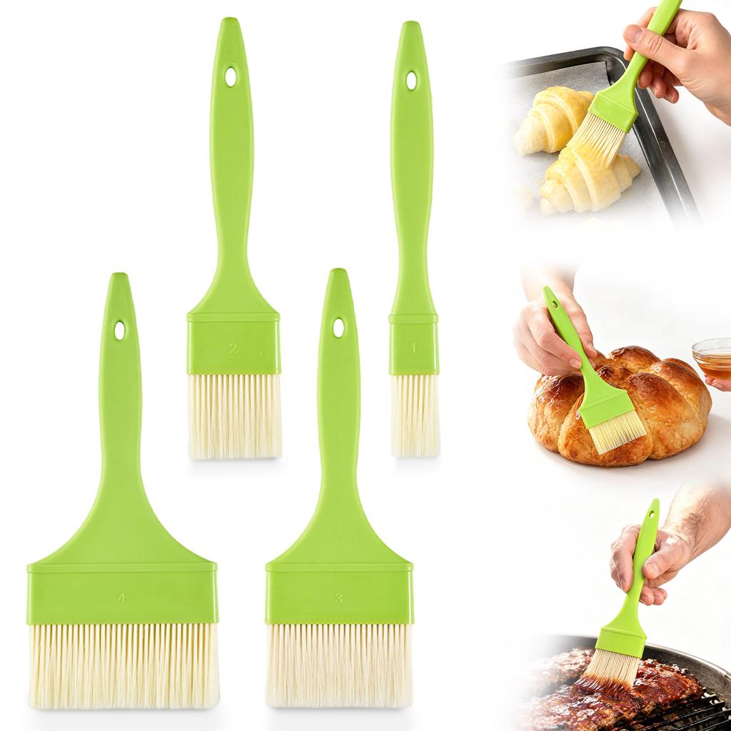 Long Handle Wool Paintbrush for -Based Paints, Non-Shedding
