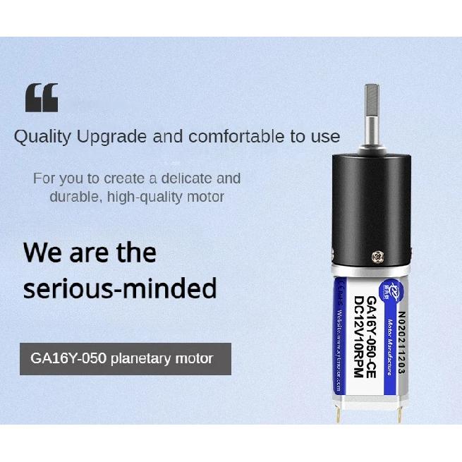 1pc 12V micro DC planetary gear motor 6V adjustable speed forward and reverse motor 16mm 050 small electric motor